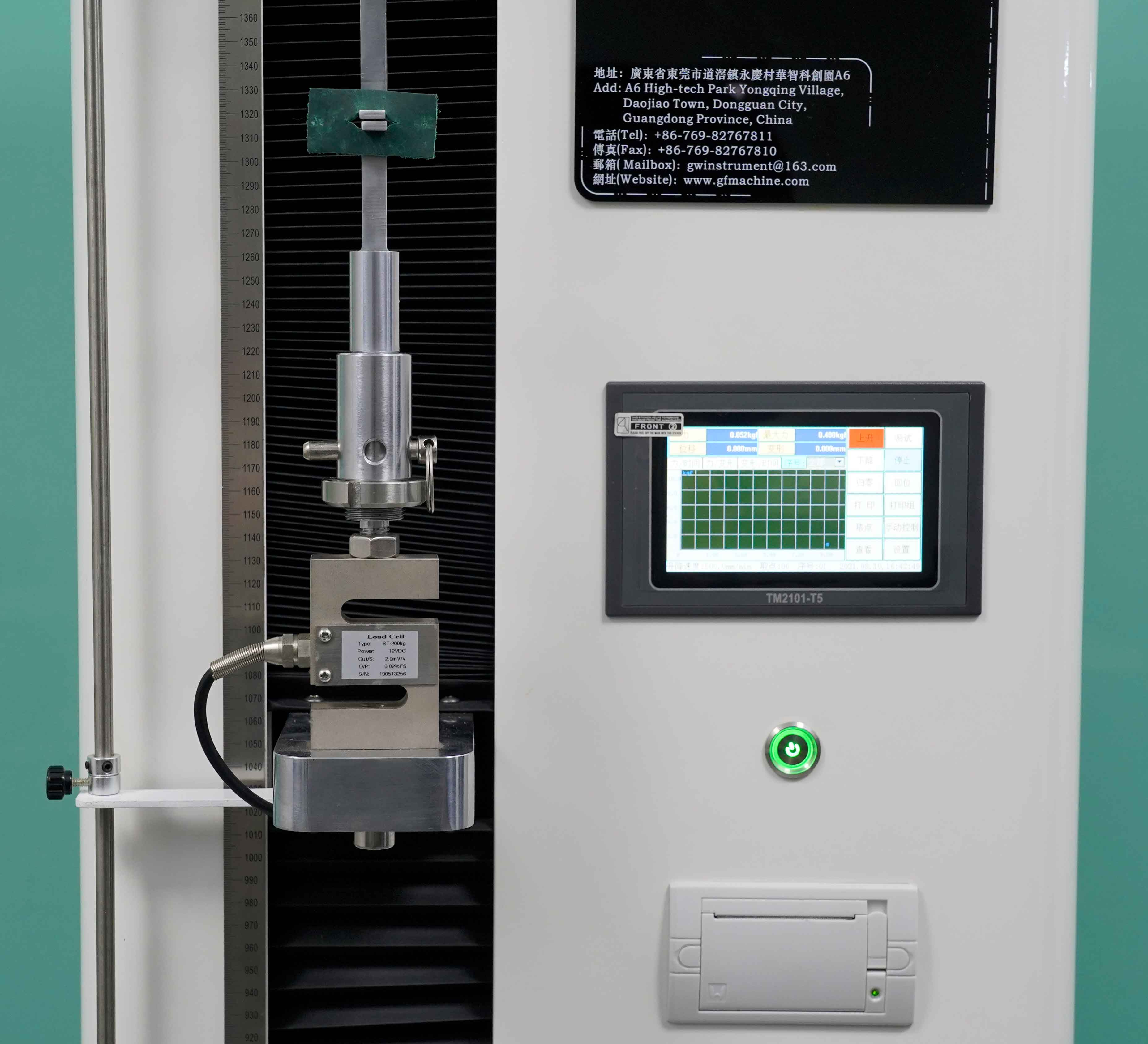 Máquina de prueba de plástico extensible de película personalizada para PE