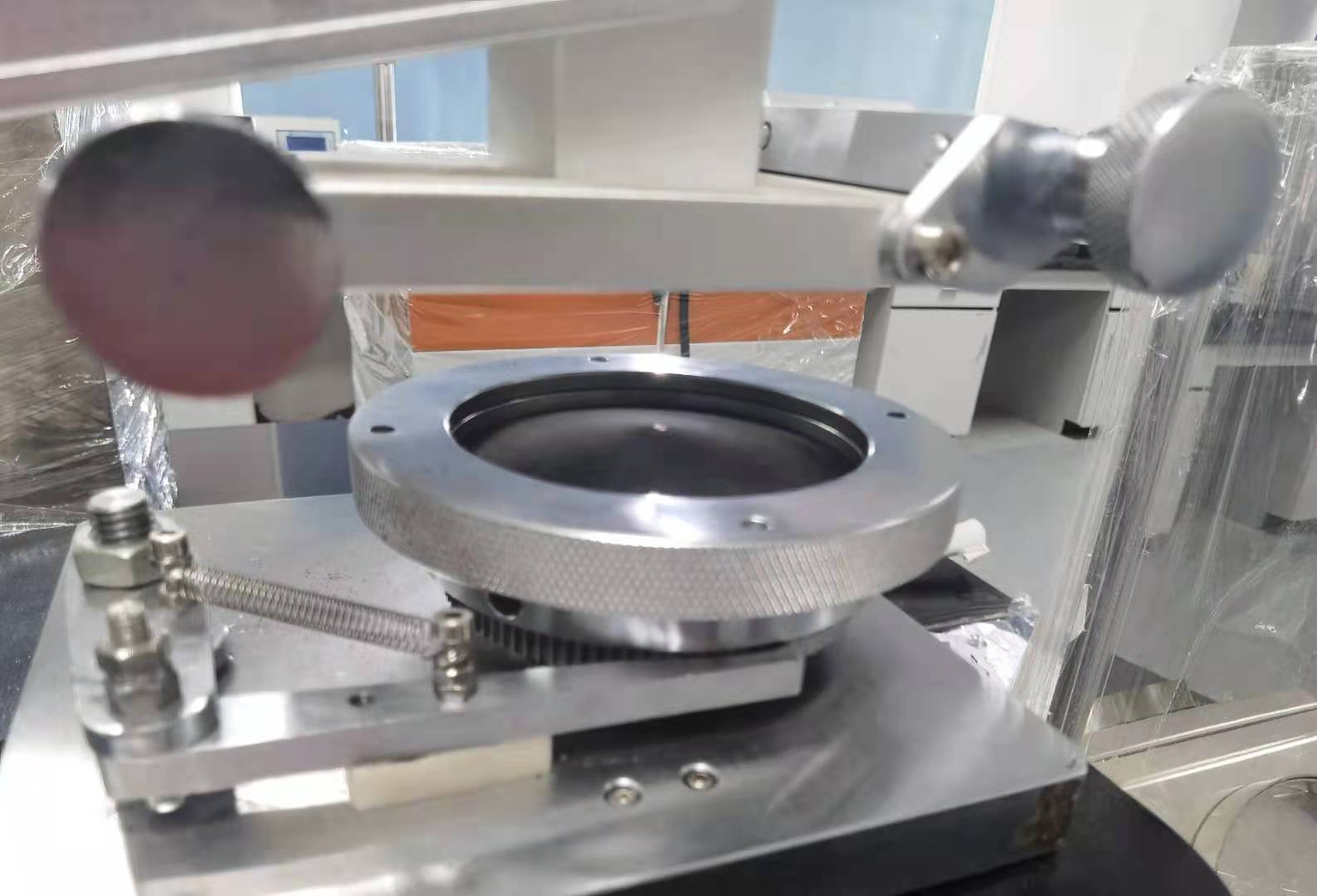 Probador de abrasión de cuero dinámico de prueba de plástico blanco